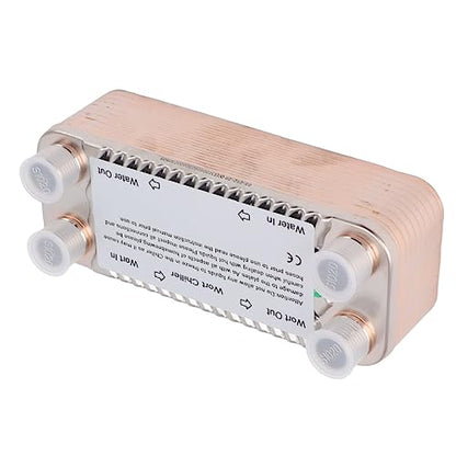 GLOGLOW Stainless Steel Homebrew Wort Chiller Plate Heat Exchanger Countercurrent Design for Efficient Beer Cooling Compact Easy to Operate