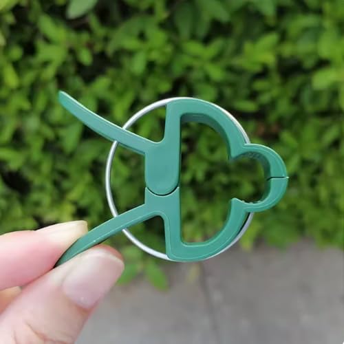 40Pcs Plant Clip Garden Clip Plant 2 Size Reusable Tomato Clip | Multi-Purpose Plant Rattan Clip Rose,Sturdy Cucumber Orchid Clip Plant Support Adjustable Clip Green (20 Large + 20 Small) - size: Large 20,Small 20