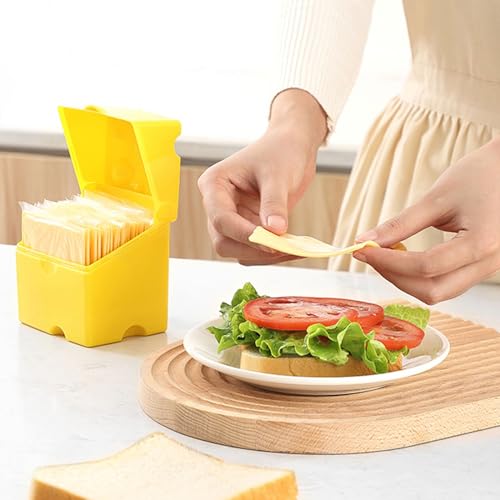 Cheese Block Storage Box with Lid Food Preservation Case Crisper Container for Picnics and Gatherings