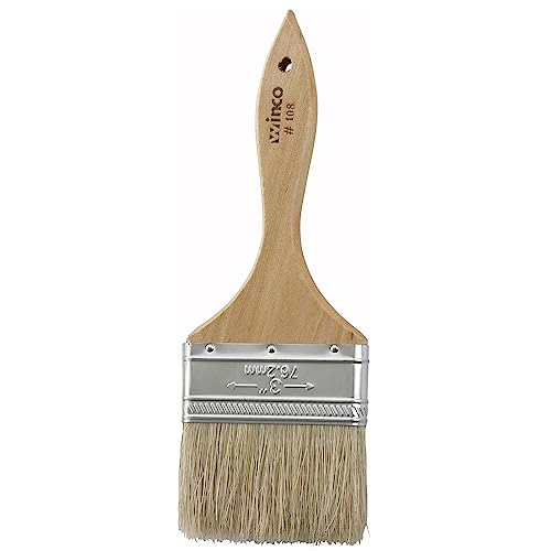 Winco Heavy-Duty Boar Bristle Pastry Brush, 3" - size: 3-Inch