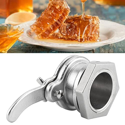 Stainless Steel Honey Gate Valve Tool, Beekeeping Equipment Screws for Honey Extractor Bottling Pail Honey Bucket Accessories Honey Valve Tool