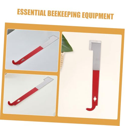 3Pcs Stainless Steel J Shaped Bee Hive Frame Lifter Scraper Tool Ergonomic Beekeeping Equipment for Efficient Hive Maintenance and Frame Lifting