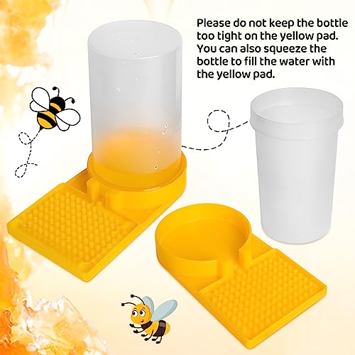 3 PCS Bee Water Feeder, Honey Beehive Beekeeping Entrance Feeder, Outdoor Beehive Beekeeping Water Station for Garden, Balcony (3 PCS)