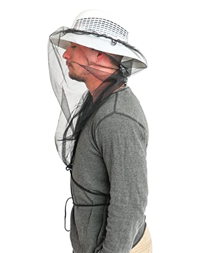 Ultra-Fine Bee & Mosquito Head Net Mesh - Lightweight, Breathable Protection for Beekeeping, Gardening, Hiking & Camping.