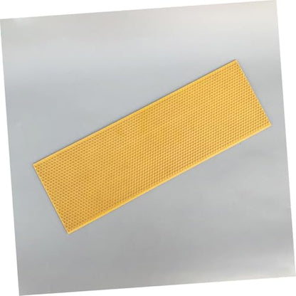 Mikikit Plastic Beehive Foundation Sheet for Deep Hive 3PCS Honeycomb Frame Easy to Use Beehive Building Accessories