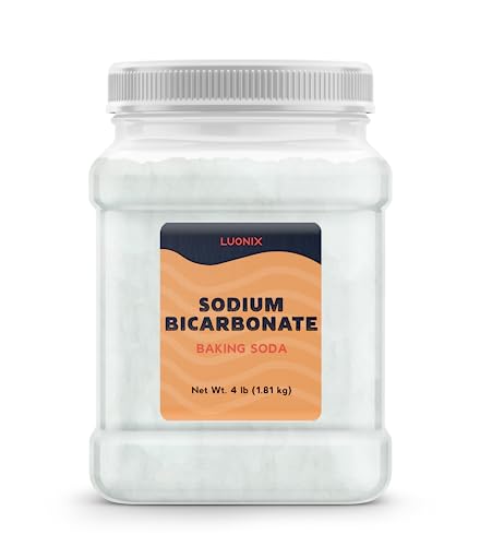 Luonix Sodium Bicarbonate, 4 lbs, Baking Soda, Cleaning & Baking