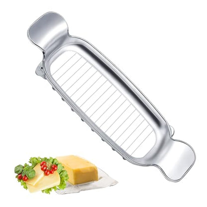 Stainless Steel Cheese Cutter and Butter Slicer - Multifunctional Kitchen Food Tool for Block Cheeses and Butter - style: Butter Slicer