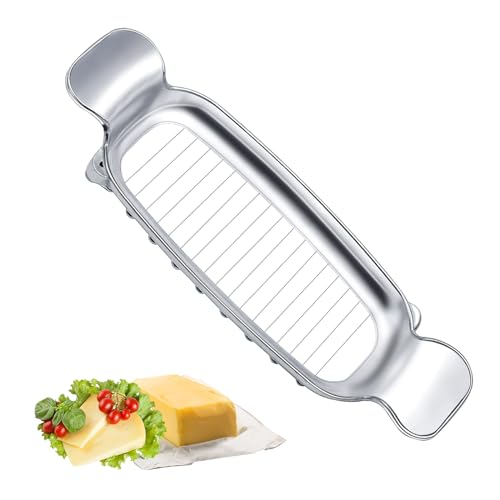 Stainless Steel Cheese Cutter and Butter Slicer - Multifunctional Kitchen Food Tool for Block Cheeses and Butter - style: Butter Slicer
