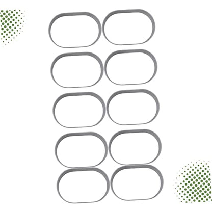 10pcs Cheese Mold Stainless Steel Baking Tools for Cake Chocolate and Fondant Creative Non-stick Moulds for Home Baking and Desserts - color: Silver