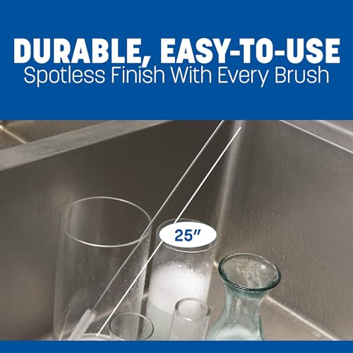 SPARTA 4067300 Plastic Handle Brush, Urn Brush With Polyester Bristles, 25 Inches, White