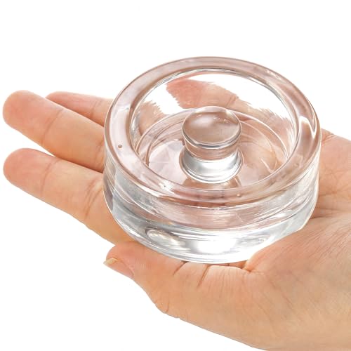 TOPZEA 9 Pack Fermentation Glass Weight with Easy Grip Handle, for Wide Mouth Mason Jars, Heavy Fermenting Lids, Pickling Canning Supplies Kit, Dishwasher Safe