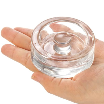 TOPZEA 9 Pack Fermentation Glass Weight with Easy Grip Handle, for Wide Mouth Mason Jars, Heavy Fermenting Lids, Pickling Canning Supplies Kit, Dishwasher Safe