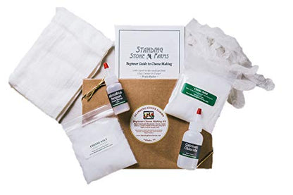 Basic Beginner Cheese Making Kit - Mozzarella, Burrata, Burricota, Chevre, Ricotta, Mascarpone & Butter!