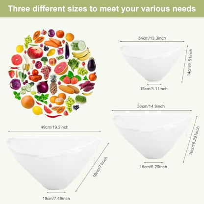 12Pcs Cheese Cloth Bags Bowl-Shaped Reusable Nylon Cheese Cloth Bag