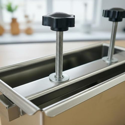 Stainless Steel Food Press Meat Shaping Tool Spring Compression Plate Effortless Cleaning Suitable for Kitchen Cooking Professional Use, 2KG, Removable Bottom - size: 2KG, style: Removable Bottom