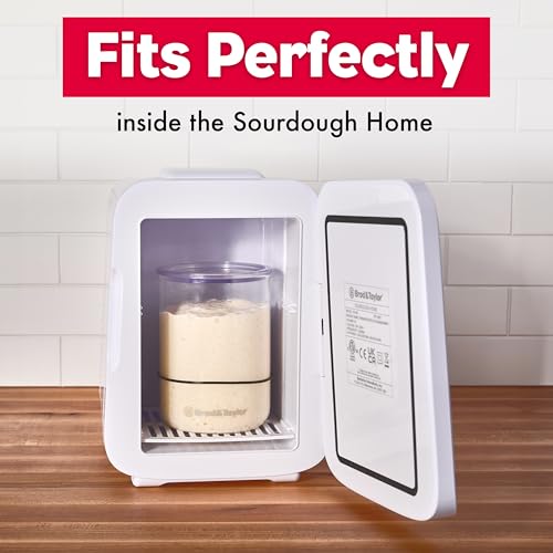 Brod & Taylor Sourdough Starter Jar (32oz) 100% Dishwasher Safe, Measurement Markings, Height Marker & Loose-Fitting Lid That Prevents Pressure Buildup (Durable Glass Jar, BPA-Free) - size: 32 Ounce