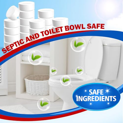 USKICH Toilet Bowl Cleaner - 80 PACK, Household Automatic Toilet Bowl Cleaners with Bleach, Bathroom Toilet Tank Cleaners Tablets with Sustained-Release Technology for Against Tough Stains - size: 1 Count (Pack of 80)