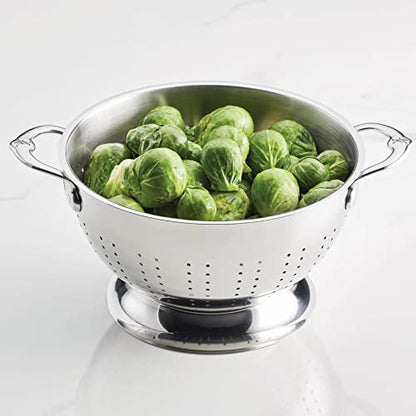 Hestan Provisions – 2-Piece Stainless Steel Colander Set – 3 & 5 Quart, Nesting Design