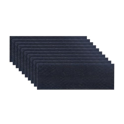 Honey Lake 10-Pack Medium Beehive Foundation Sheets for Langstroth Frames, Beeswax Coated Food-Grade Plastic, Honeycomb Pattern Beekeeping Foundation (Black) - color: 10-Medium-Black