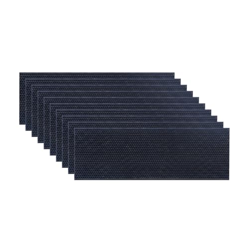 Honey Lake 10-Pack Medium Beehive Foundation Sheets for Langstroth Frames, Beeswax Coated Food-Grade Plastic, Honeycomb Pattern Beekeeping Foundation (Black) - color: 10-Medium-Black