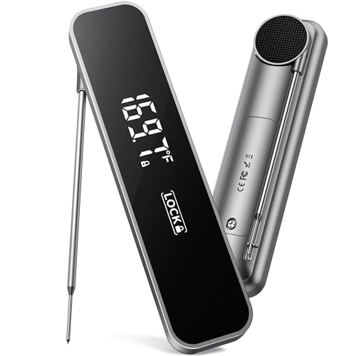 0.3S Instant Read Meat Thermometer – Digital Food Thermometer for Cooking, Grilling, BBQ, Candy, Air Fryer, Griddle – Kitchen Gadget Essentials & Gift for Him
