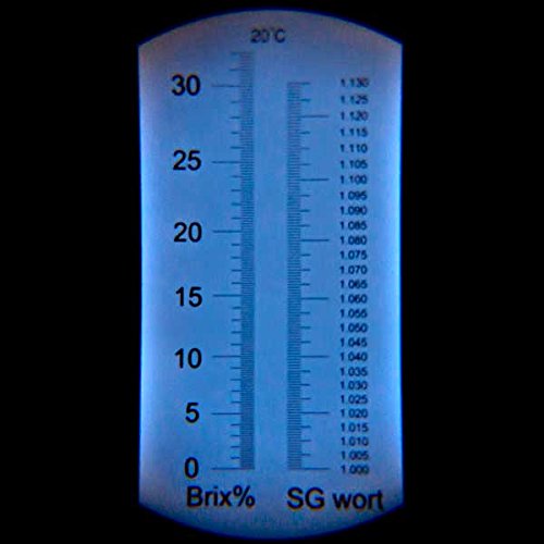 Brix and Specific Gravity Refractometer with Temperature Correction