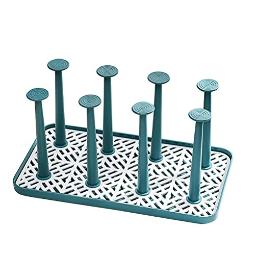Cup Drying Rack, Bottle Drying Rack Stand Cup Drying Rack with Drain Tray Mug Tree Holder Bottle Drainer Stand for Kitchen (#2)