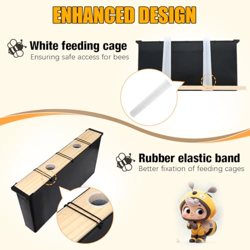 MayBee 2 Pack 6.5L Bee Pro Feeder Beekeeping Supplies Beehive Frame Feeder for Bee Feeding Deep Frame Beehive Feeders