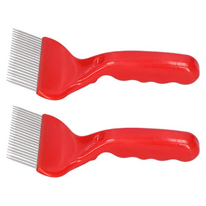Beekeeping Uncapping Fork, Stainless Steel Honey Tool, 21 Tin with Plastic Handle, Bee Uncapping Fork, Honey Decapping Fork, Beehive Uncapping Tool