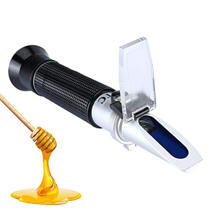 Brix Refractometer with ATC for Beer Wort Wine Fruit Sugar Homebrew Meter Dual Scale Brix 0-32% & Specific Gravity 1.000-1.130 Replace Homebrew Hydrometer