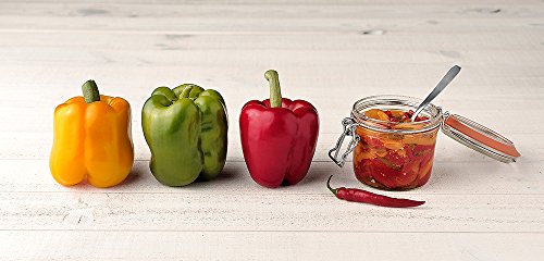 Le Parfait Super Terrine 200mL (7oz) Zero Waste Eco-Friendly Glass Canning Jars, Airtight Rubber Seal & Wire Bail Lid, BPA-Free, Water Bath Safe for Food Storage & Preserving, Made in France, 4PK - color: 200ml (Set/4)