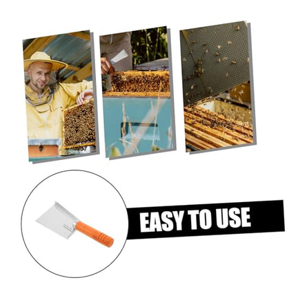 MERRYHAPY Stainless Steel Beehive Cleaner Bee Frame Scooper Hive Beehive Scraping Tool Easy to Use Beekeeping Equipment
