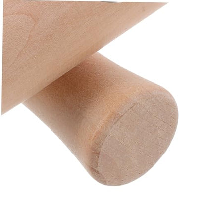 PRETYZOOM 2 pcs Wood Pestle Kitchen Grinding Stick for Garlic Ginger Chili Crushing Handheld Food Muddler Rods for Home Cooking and Mashed Potato Preparation