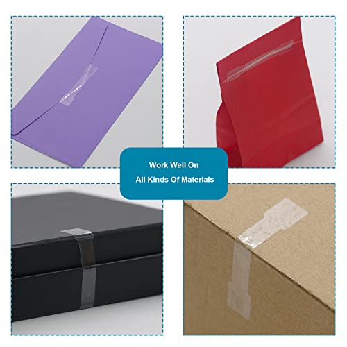 Transparent Blank Tamper Evident Labels Crystal Clear Sealing Package Seal Self Adhesive Security Warranty Void Tamper Proof Stickers (500pcs Bone) - style: 500pcs Bone