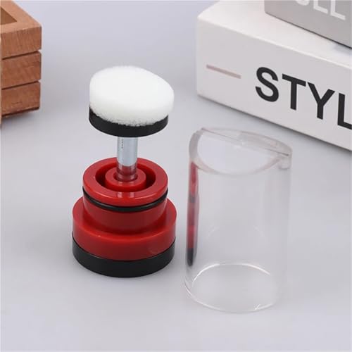 4pcs One-Handed Plastic Bee Marker Tube Catcher Cage with Plunger Plush Queen Marking Bottle with Sponge for Beekeeper Equipment