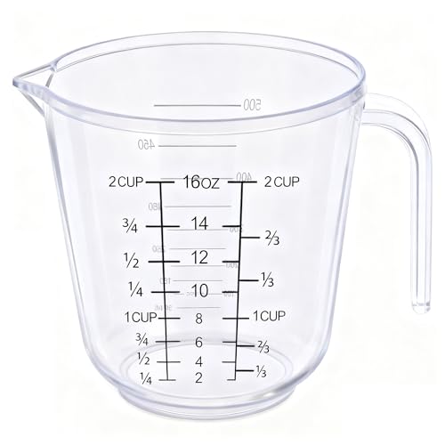 DOTINGHUX Measuring Cup, 2 Cup, Clear - size: 2 cup
