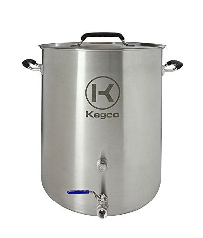 Kegco 10 gallon Brew Kettle with Plug & 2Piece Ball Valve