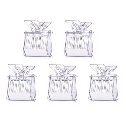 Queen Bee Cage 16pcs Plastic Book Clip Type Queen Cage Transparent Catching Clamp Bee Controller Beekeeping Tools