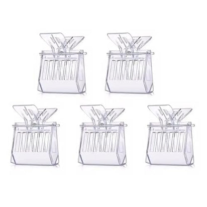 Queen Bee Cage 16pcs Plastic Book Clip Type Queen Cage Transparent Catching Clamp Bee Controller Beekeeping Tools