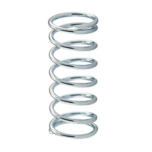 Prime-Line SP 9721 Compression Spring, Spring Steel Construction, Nickel-Plated Finish, 0.041 GA x 7/16 In. x 1-1/8 In. (4 Pack) - color: Nickel, size: 7/16 in. x 1-1/8 in.