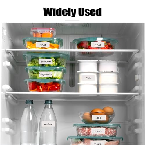 2000 Freezer Labels 1" x 2", Removable Waterproof Food Container Stickers | Perforated Rolls, Oil-Resistant Paper, Strong Adhesive, Residue-Free Removal, for Jars, Bottles, Bags, and Containers