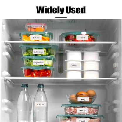2000 Freezer Labels 1" x 2", Removable Waterproof Food Container Stickers | Perforated Rolls, Oil-Resistant Paper, Strong Adhesive, Residue-Free Removal, for Jars, Bottles, Bags, and Containers