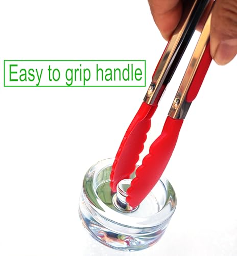 Mason Jar Fermentation Kit, NonSlip Grip Handle Fermentation 4pcs Glass Weights and 8Pcs Waterless Airlock Caps - for Fermenting Sauerkraut, Kimchi in Wide Mouth Mason Jars (4)