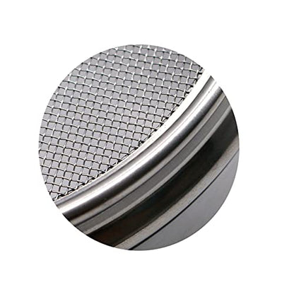 LABALPHA 18 Mesh Lab Sieves, Test Sieve #18 Mesh, 4'' Diameter, 304 Stainless Steel Wire Cloth (1mm) - size: 18 mesh (1mm)