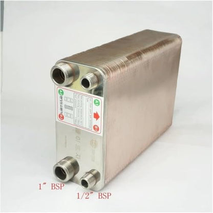80 Plates Wort Chiller Cooler Heat Exchanger SUS 304 Stainless Steel Home Brew Beer Wine Making 1.6Mpa