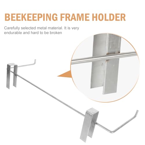 GLEAVI Beekeeping Frame Holder Bee Hive Mounted Storage Rack Metal Extension Bracket for Beehive Hanging Rack Outdoor Beekeeping Supplies