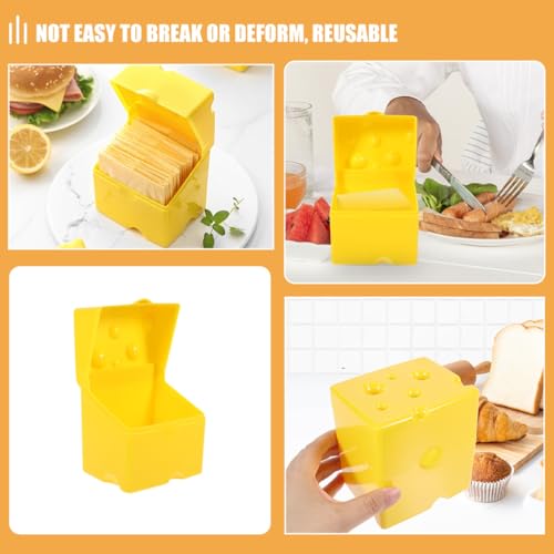 3pcs Airtight Cheese Storage Box with Flip Lid, Small Fridge Cheese Holder Containers for Kitchen Food Storage and Refrigerator Organization