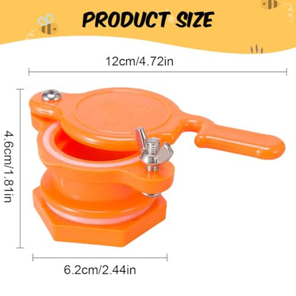 Honey Lake 2 Pack Honey Gate Valve for 5 Gallon Bucket – Durable Nylon Honey Gate Tap for Honey Extractor, Beekeeping Supplies for Honey Extraction & Harvesting Equipment
