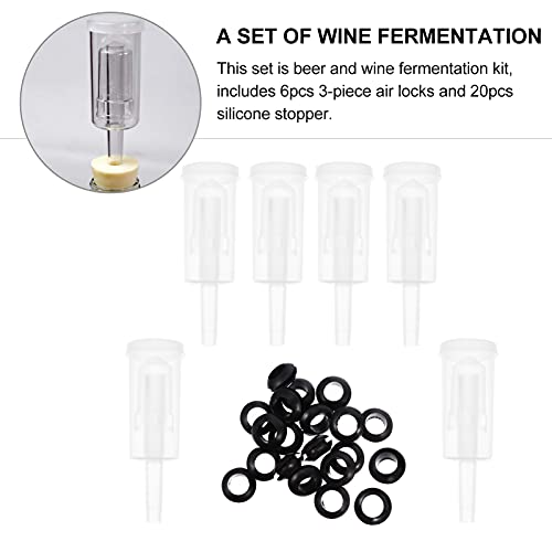 Cabilock 1set Stoppers for Fermentation Food-grade for Wine and Brewing Easy to Clean