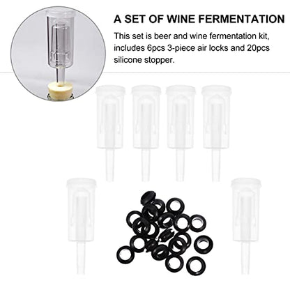 Cabilock 1set Stoppers for Fermentation Food-grade for Wine and Brewing Easy to Clean